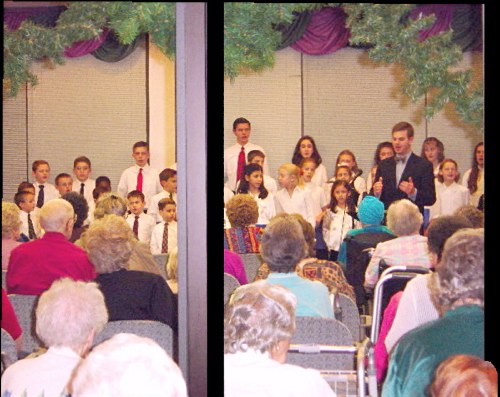 Kenton leads 2003 youth concert at retirement center