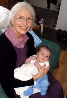 Carol with baby Courtland