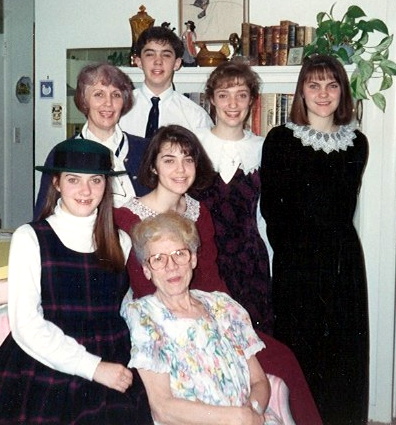 Surrounded by teenagers in 1993