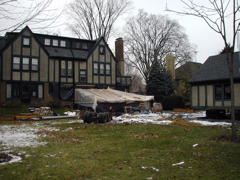 Ian surveys the project site on December 31